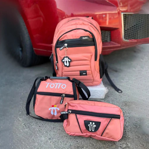 MORRAL TOTTO + GRATIS LONCHERA + CARTUCHERA + ENVÍO