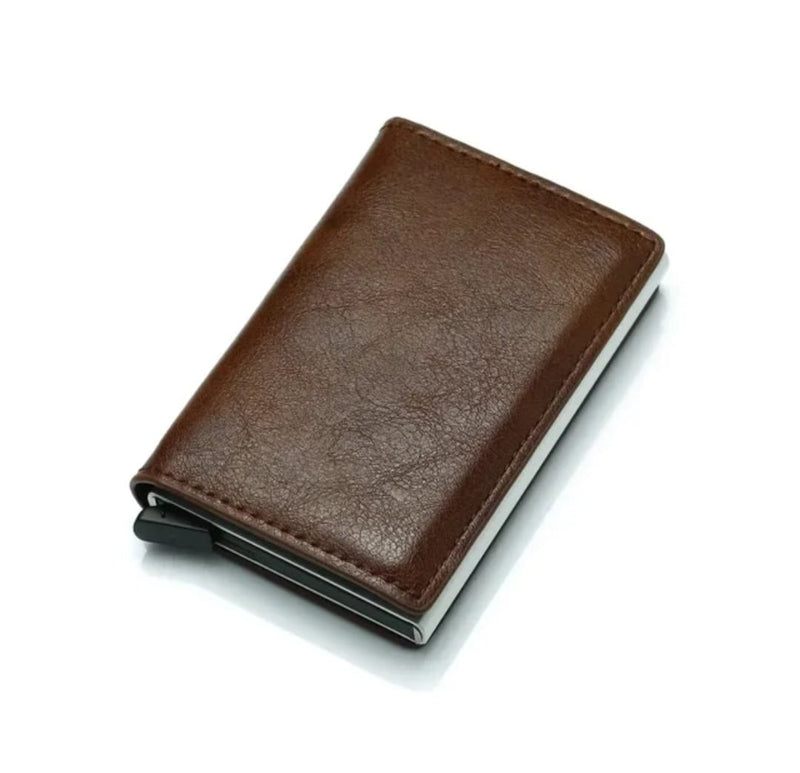 Billetera Inteligente Anti Escaneo + Reloj Elegante GRATIS