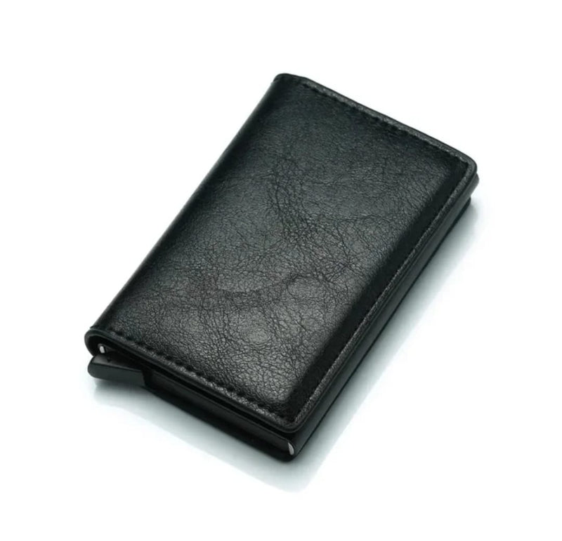 Billetera Inteligente Anti Escaneo + Reloj Elegante GRATIS