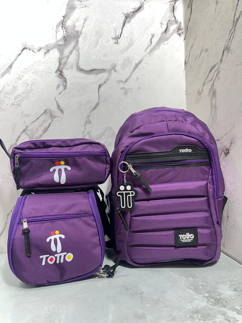 MORRAL TOTTO + GRATIS LONCHERA + CARTUCHERA + ENVÍO